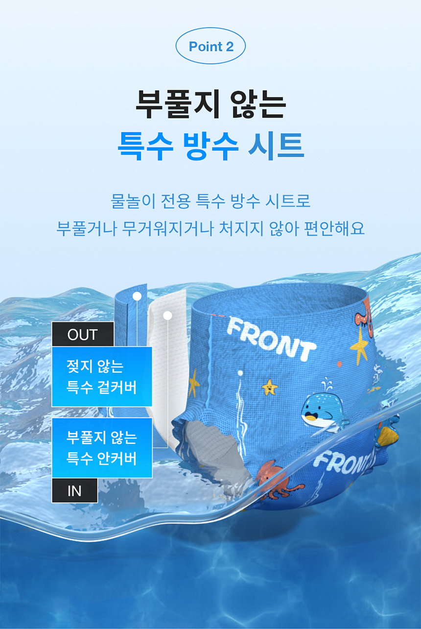 NEW 로맘스 물놀이 팬티기저귀 4단계(L) 3매x1팩